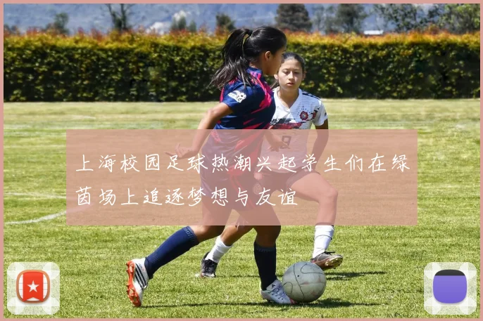 上海校园足球热潮兴起学生们在绿茵场上追逐梦想与友谊